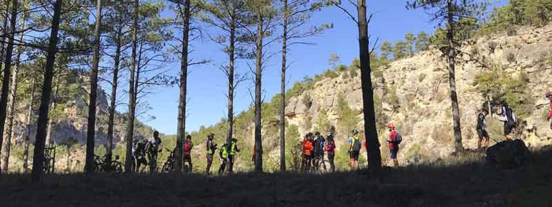 Rutas BTT en la serranía de Cuenca, para grupos.