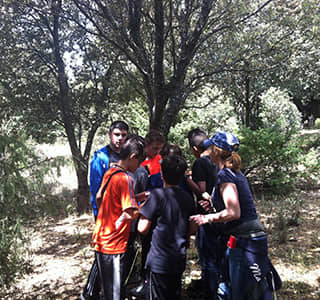 Geocahing para colegios en la sierra de Madrid