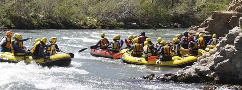 Formacion rafting en el rio Guadiela, Cuenca